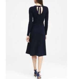 Banana Republic Tie-Back Rib-Knit Midi Dress NWT